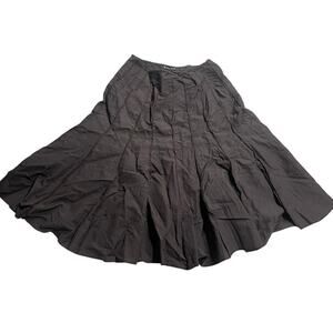 VTG Astuces Circle Skirt Knee Length Womens Small Boho Brown France Renaissance